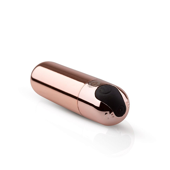 Золотистая вибропуля Rosy Gold Bullet Vibrator - 7,5 см. от Intimcat