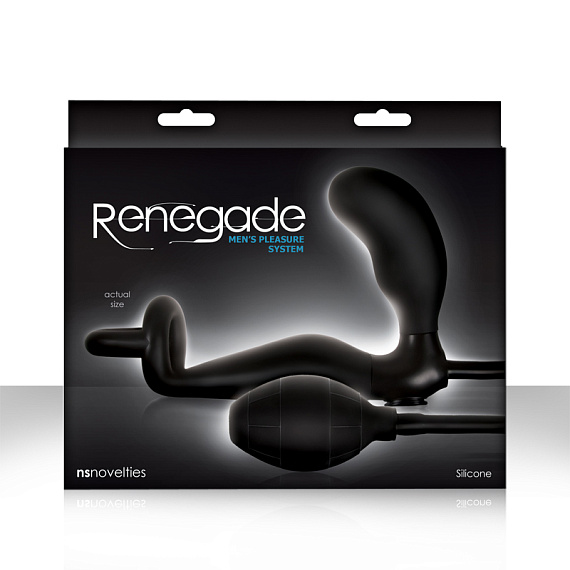 Анальный стимулятор с кольцом на пенис и мошонку Renegade Mens Pleasure System от Intimcat