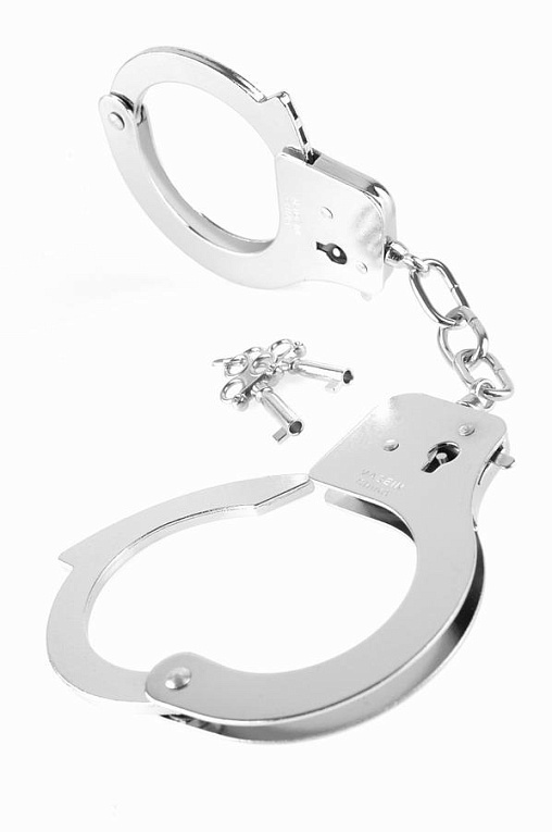 Металлические серебристые наручники Designer Metal Handcuffs - металл