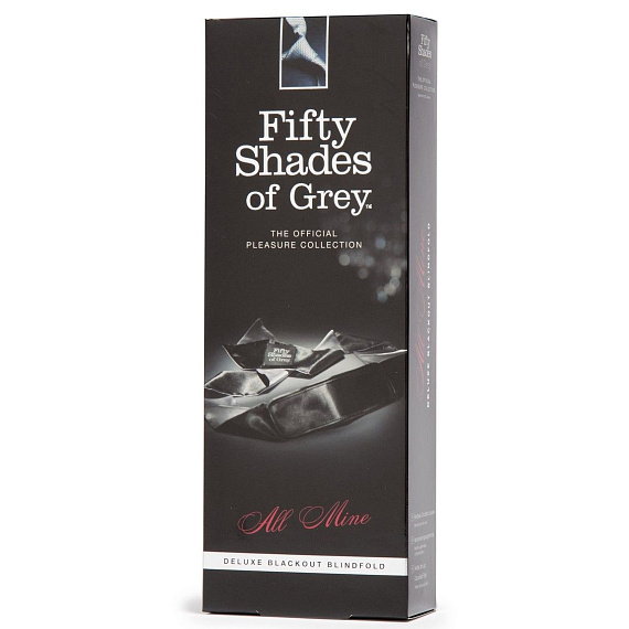 Черно-серая повязка на глаза Satin Deluxe Blindfold Fifty Shades of Grey