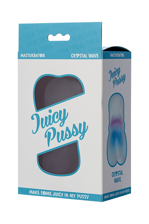 Прозрачный реалистичный мастурбатор Juicy Pussy Crystal Wave - фото 7