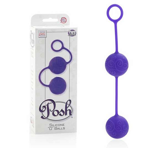 Фиолетовые вагинальные шарики Posh Silicone “O” Balls от Intimcat