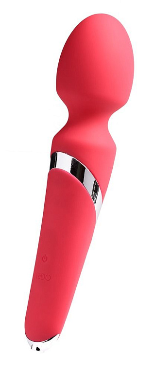 Ярко-розовый вибромассажер VeDO Wanda - 23,9 см. - силикон