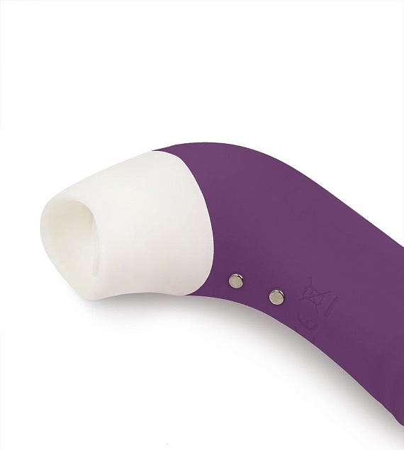 Фиолетовый клиторальный стимулятор Snello с функцией вибратора - 19,6 см. - силикон