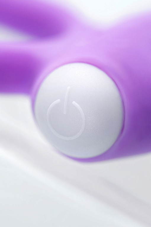 Фиолетовое виброкольцо на пенис Zort - фото 9