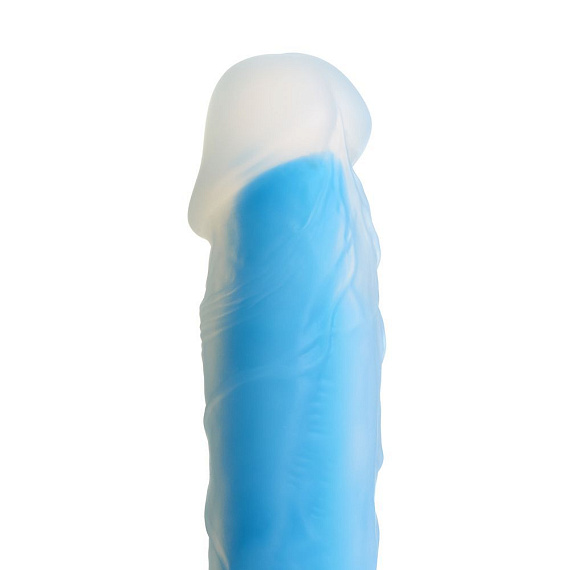 Голубой фаллоимитатор-реалистик So Divine Blue Mamba Dildo - 19 см. - фото 7