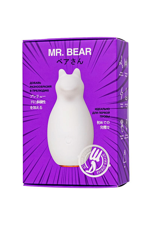 Белый клиторальный стимулятор Mr. Bear - фото 10