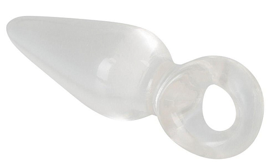 Анальная втулка с колечком на пальчик Finger Plug - 9,5 см. - Термопластичная резина (TPR)