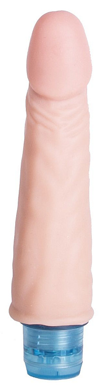 Телесный вибромассажёр Vibro Realistic Cock Dildo - 17,5 см. - термопластичный эластомер (TPE)