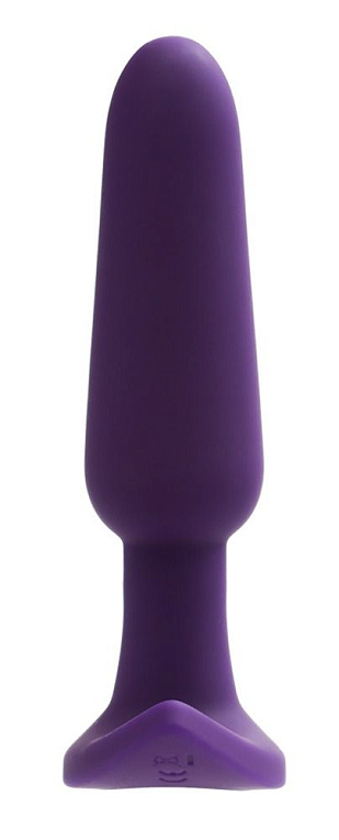 Фиолетовая анальная вибровтулка VeDO Frisky Bunny - 12,8 см. - силикон