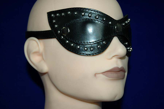 Чёрная маска на глаза  Кошка  со съемными шорами от Intimcat