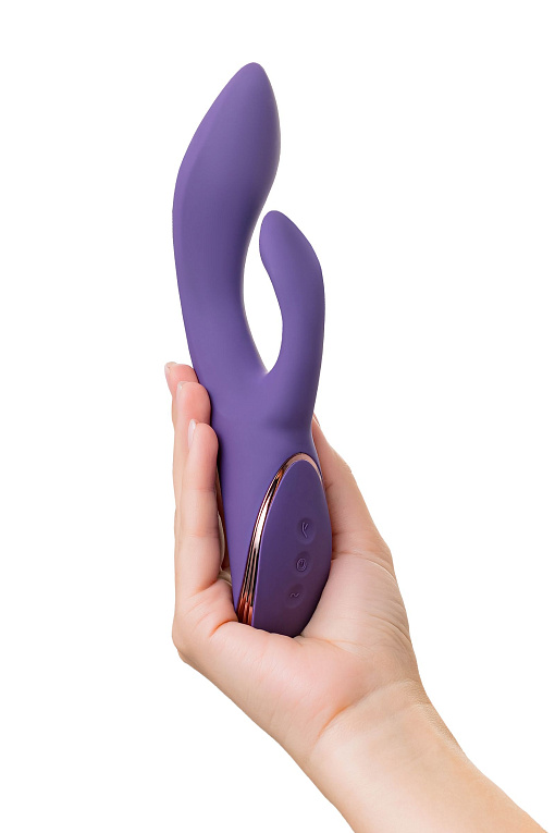 Фиолетовый вибратор-кролик Fingie с функцией Come-Hither - 21,6 см. - фото 8