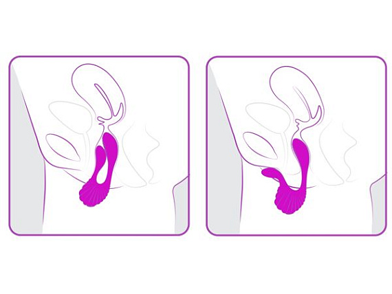 Ярко-розовый вибромассажёр Couple Secrets с дистанционным управлением - 16 см. Adrien Lastic