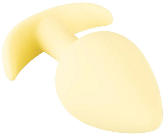 Жёлтая анальная втулка Mini Butt Plug - 6 см. - фото 6