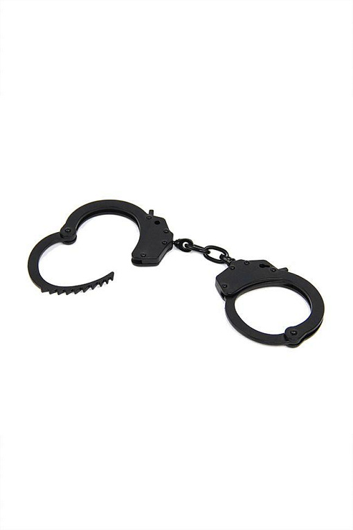 Чёрный металлические наручники Romfun - металл