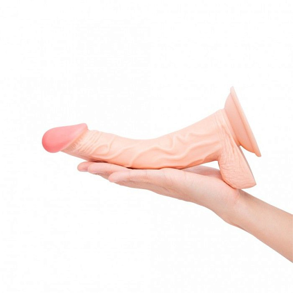 Телесный фаллоимитатор-реалистик Pink Vibe - 21 см. от Intimcat