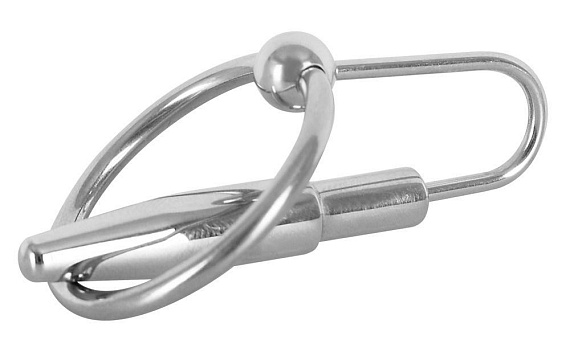 Зонд для уретры с подвижным кольцом Penisplug mit Eichelring - металл