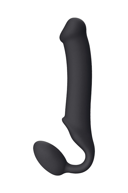 Черный безремневой страпон Silicone Bendable Strap-On XL Strap-on-me