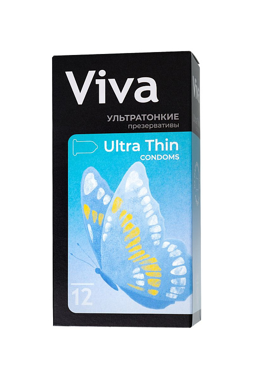 Ультратонкие презервативы VIVA Ultra Thin - 12 шт. - латекс