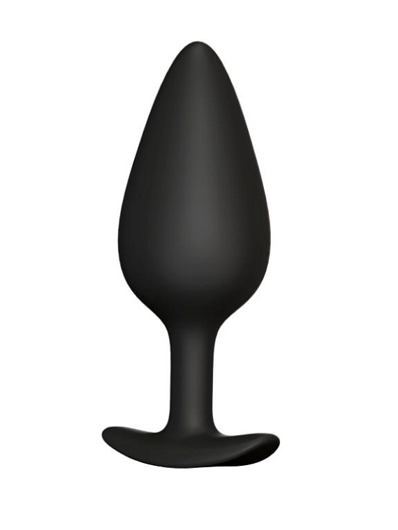 Черная анальная пробка Butt plug №04 - 10 см. - фото 5