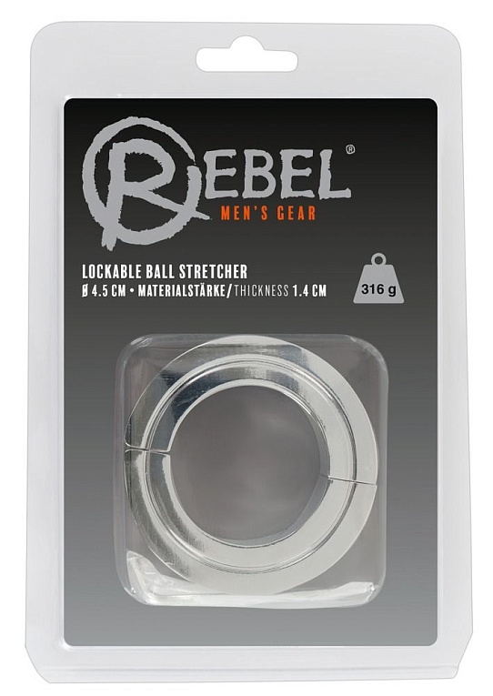 Утяжелитель для мошонки Lockable Ball Stretcher - металл
