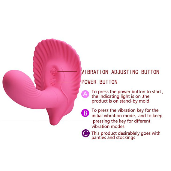 Розовый вибростимулятор для ношения - для массажа точки G и клитора - фото 5