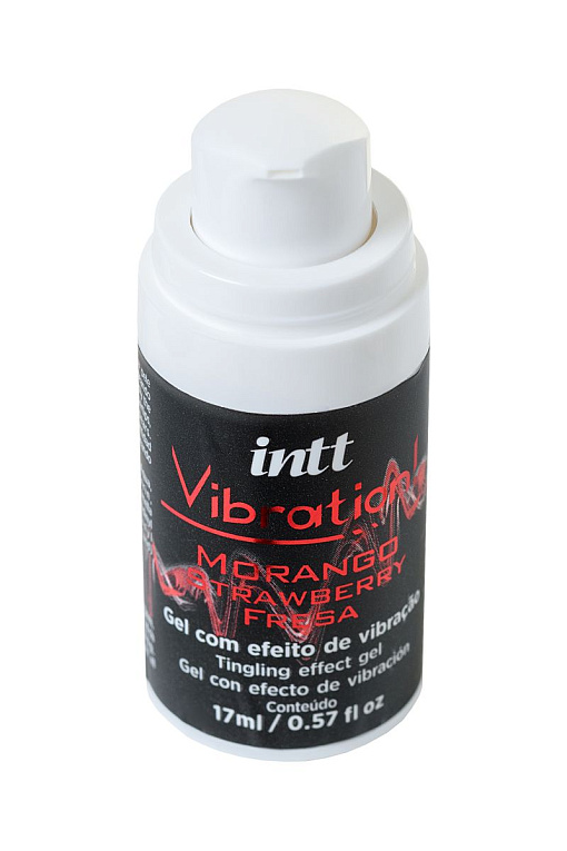 Жидкий массажный гель VIBRATION Strawberry с ароматом клубники и эффектом вибрации - 17 мл. - фото 5