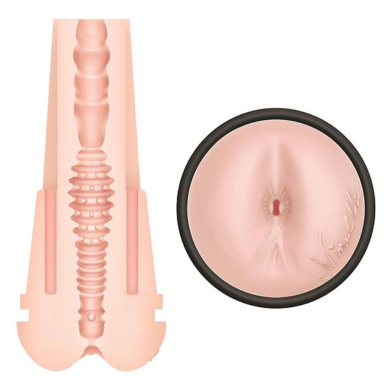 Мастурбатор-анус PORNSTAR Nina Elle - Термопластичная резина (TPR)
