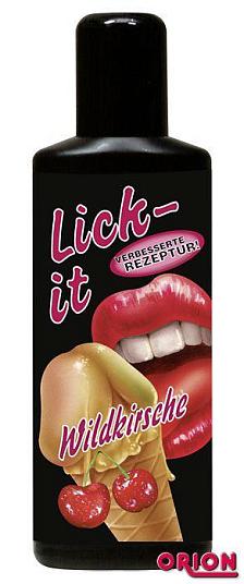 Съедобная смазка Lick It со вкусом вишни - 100 мл.