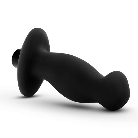 Черный анальный вибромассажёр Silicone Vibrating Prostate Massager 02 - 10,8 см. - фото 6