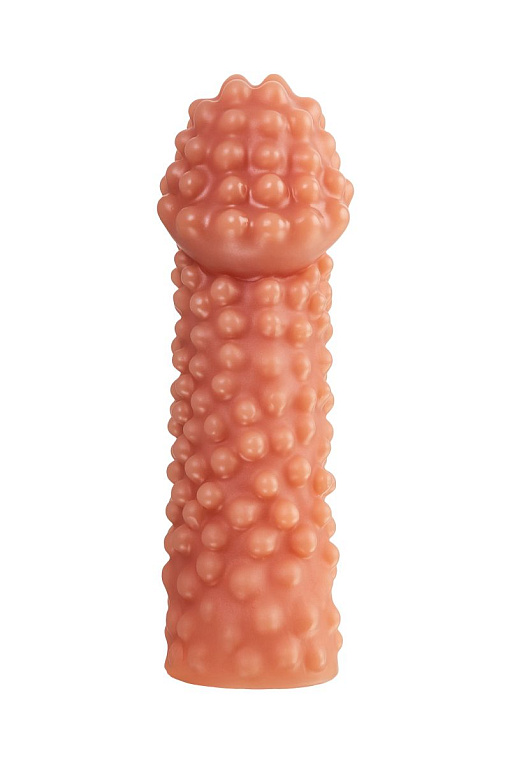 Реалистичная насадка на пенис с бугорками - 16,5 см. от Intimcat