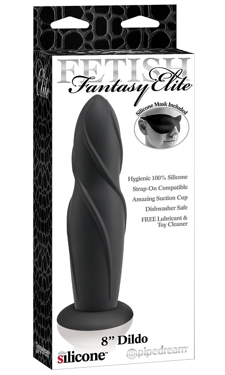 Черная насадка на страпон Fetish Fantasy Elite - 20,3 см. - силикон
