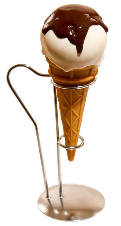 Вибратор I-Scream в виде рожка с мороженым - 14 см. от Intimcat