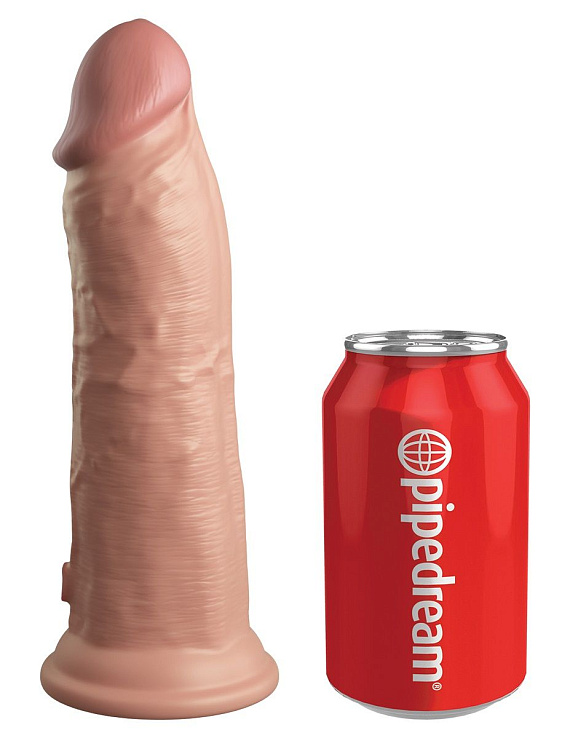 Телесный фаллоимитатор 8  Silicone Dual Density Cock - 22,8 см. от Intimcat