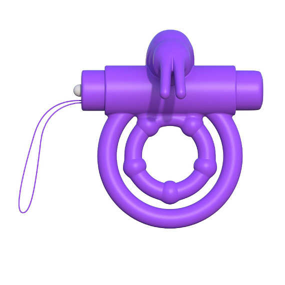 Эрекционное кольцо на пенис и мошонку с вибрацией Remote Control Rabbit Ring Pipedream