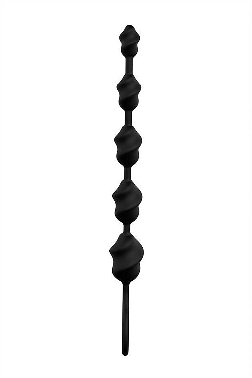 Чёрная анальная цепочка S-HANDE Lala - 23,1 см. S-HANDE
