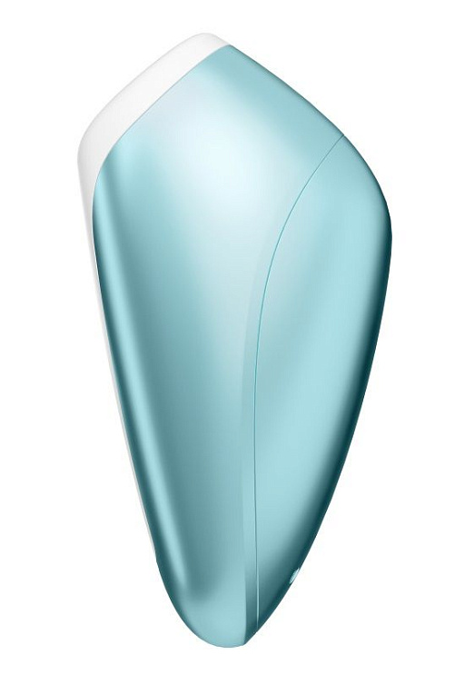 Голубой вакуумный массажер Love Breeze - анодированный пластик, силикон
