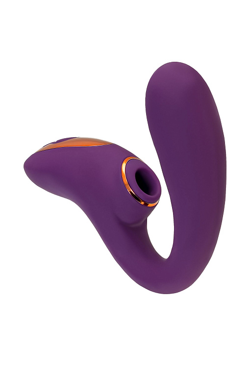 Фиолетовый вибромассажер с клиторальной стимуляцией Megam - фото 6