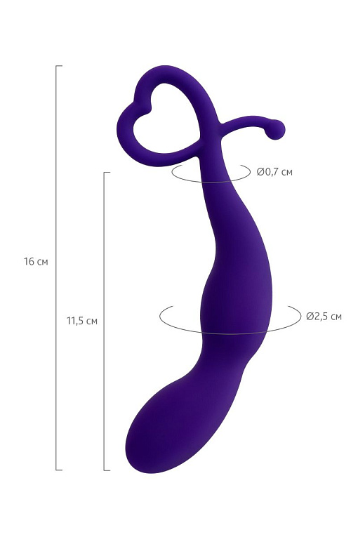 Фиолетовый анальный стимулятор Wlap - 16 см. - фото 8