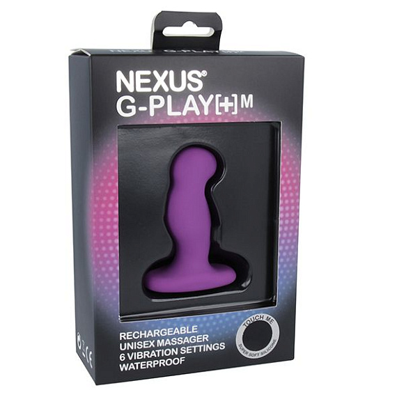 Фиолетовая вибровтулка Nexus G-Play+ M - силикон