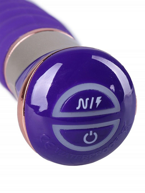 Фиолетовый спиралевидный вибратор - 21 см. - силикон