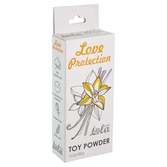 Пудра для игрушек Love Protection с ароматом ванили - 15 гр. - 