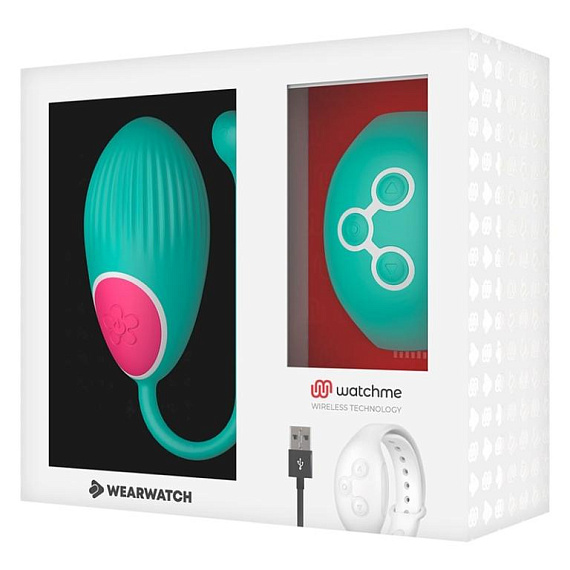 Зеленое виброяйцо с пультом-часами Wearwatch Egg Wireless Watchme от Intimcat