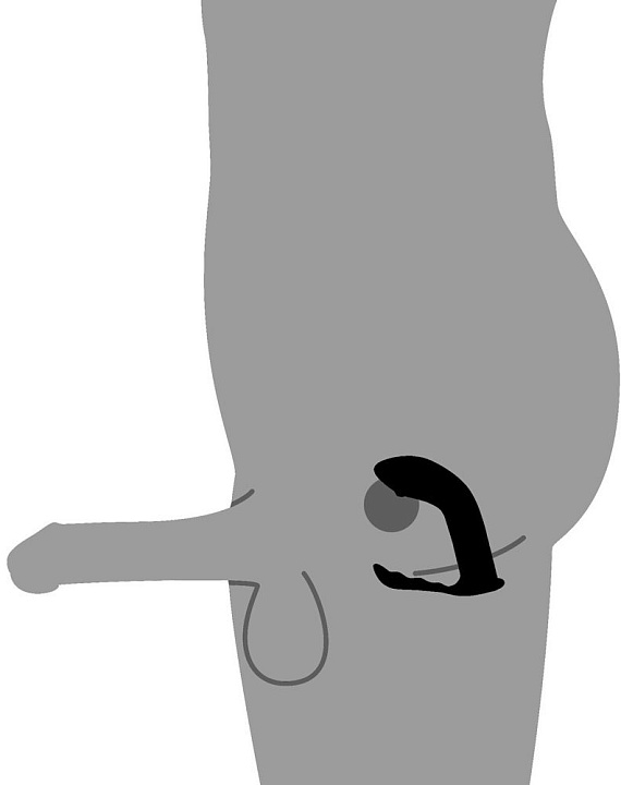 Черный стимулятор простаты Prostate Plug - 14 см. - фото 6