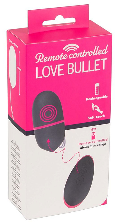 Темно-фиолетовое виброяйцо с пультом ДУ Remote Controlled Love Bullet - фото 5