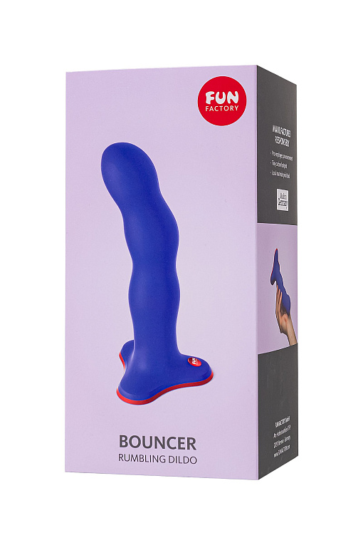 Фиолетовый фаллоимитатор Stubs Bouncer - 18,5 см. - фото 8