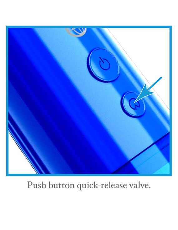 Синяя автоматическая вакуумная помпа Auto-Vac Power Pump от Intimcat