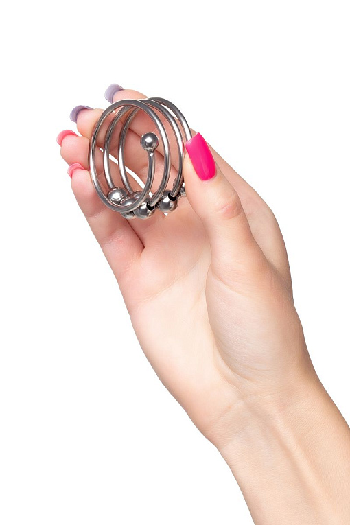 Большое металлическое кольцо под головку пениса - фото 5