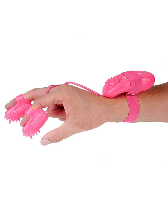 Розовые вибронасадки на пальцы Magic Touch Finger Fun - Термопластичная резина (TPR)