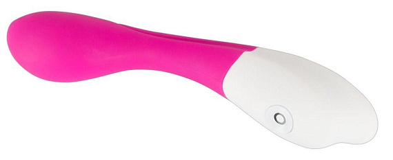 Розовый вибратор для массажа G-точки Sweet Smile - 18 см. от Intimcat